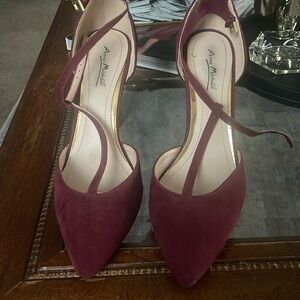 Burgundy Anne Michelle heels